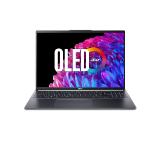 Acer Swift Go 16, SFG16-72-73WT,Intel Core Ultra 7 155U(up to 4.80GHz, 12MB), 16" 3.2K OLED (3200x2000) 120Hz, 32 GB LPDDR5X on board, 1000GB  NVMe SSD,Intel Graphics,QHD Cam, WiFi 6E, BT 5.3, Micro SD card,Backlit Kbd, Win 11 Home, Steel Gray