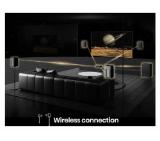 Hisense HT Saturn, 4.1.2Ch Sound Bar with Wireless Subwoofer, 720W, Dolby Atmos, Tuned by Devialet , DTS:X,Quad Satellite Speakers , Black
