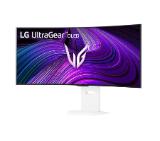LG 39GX90SA-W, 39", OLED UltraGear 21:9 Curved Smart, IPS 0.03 ms, WQHD (3440x1440), 240Hz, HDR 10, 1500000:1, 250 cd/m2, DCI-P3 98.5%, USB 3.0, VRR, Free-sync, G-Sync, USB-C, PD 65W, HDMI, DP, PBP, Speakers, LG Switch, Height, Swivel, Tilt, White