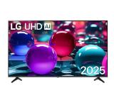 LG 50UA73003LA, 50" 4K UltraHD TV 4K (3840x2160), DVB-T2/C/S2, webOS 25 Smart, ThinQ AI, a7 AI Processor, WiFi, HDR10 pro, HLG, ALLM/HGiG, 4K Upscaling, AI Sound pro, Multiple View, HDMI eARC, LAN, USB, Bluetooth, Google Cast, 2 Pole Stand, Black