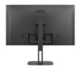 AOC Q27V5N/BK, 27" VA WLED, 2560x1440@75Hz, 4ms GtG, 300cd m/2, 4000:1, 20M:1 DCR, Adaptive Sync, FlickerFree, Low Blue Light, 3Wx2, Tilt, Height Adjust, Pivot, Swivel, 2xHDMI, 2xDP