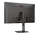 AOC Q27V5N/BK, 27" VA WLED, 2560x1440@75Hz, 4ms GtG, 300cd m/2, 4000:1, 20M:1 DCR, Adaptive Sync, FlickerFree, Low Blue Light, 3Wx2, Tilt, Height Adjust, Pivot, Swivel, 2xHDMI, 2xDP