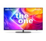 Philips 55PUS9010/12, 55" The One 4K Ultra HD QLED, 3840x2160p, DVB-T/T2/T2-HD/C/S/S2, 144Hz, Ambilight 3, P5 Perfect Picture, 90% DCI, HDR+, Titan OS, Dolby Atmos, Dolby Digital, VRR, 4*HDMI, 2*USB, 802.11ac, 40W RMS, Black