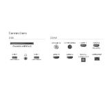 Philips 55PUS9010/12, 55" The One 4K Ultra HD QLED, 3840x2160p, DVB-T/T2/T2-HD/C/S/S2, 144Hz, Ambilight 3, P5 Perfect Picture, 90% DCI, HDR+, Titan OS, Dolby Atmos, Dolby Digital, VRR, 4*HDMI, 2*USB, 802.11ac, 40W RMS, Black