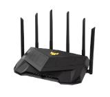 Asus Gaming Wireless TUF Router AX6000, Dual-Band, Quad-Core 2.0GHz CPU, 256MB/512MB Flash/RAM, 2.5G dual-port, AiProtection Pro, Adaptive QoS, VPN Fusion, IPTV, OFDMA, MU-MIMO, Beamforming, Link Aggregation, Port forwarding, AiM, Black