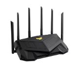 Asus Gaming Wireless TUF Router AX6000, Dual-Band, Quad-Core 2.0GHz CPU, 256MB/512MB Flash/RAM, 2.5G dual-port, AiProtection Pro, Adaptive QoS, VPN Fusion, IPTV, OFDMA, MU-MIMO, Beamforming, Link Aggregation, Port forwarding, AiM, Black