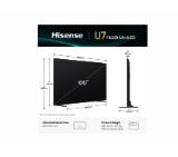 Hisense, 100''  U7Q,ULED Smart, FALD, 165Hz, 5000:1,Quantum Dot, Dolby vision IQ,Vidaa, ADS, Black