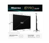 Hisense, 100''  E7Q PRO,QLED Smart, FALD, 144Hz, 5000:1,Quantum Dot, Dolby vision ,Vidaa, ADS, Black