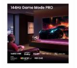 Hisense, 100''  E7Q PRO,QLED Smart, FALD, 144Hz, 5000:1,Quantum Dot, Dolby vision ,Vidaa, ADS, Black