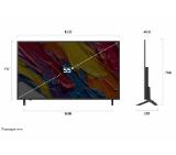 LG 55QNED82A3B, 55" 4K QNED HDR Smart TV, 3840x2160, DVB-T2/C/S2, ?7 AI Processor, HDR10 / HLG, webOS 25 ThinQ, VRR / ALLM / HGiG, 4K Upscaling, WiFi 5, Voice Controll, Bluetooth 5.1, AirPlay 2, LAN, CI, HDMI, SPDIF, Google Cast, 2 pole Stand