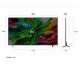 LG 86QNED85A3C, 86" 4K QNED HDR Smart TV, 3840x2160, 120Hz Native (VRR 144Hz), DVB-T2/C/S2, ?8 AI, HDR 10 PRO, webOS 25 ThinQ, 4K Upscaling, WiFi 6, Dolby Vision, FreeSync, Google Cast, Bluetooth 5.3, AirPlay 2, LAN, CI, HDMI, SPDIF, 2 pole Stand