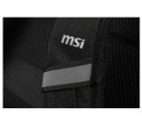MSI Titan Gaming Backpack, Water resistant  IPX-2, Padded mesh back panel, All laptop up to 18", 51 x 34 x 9cm