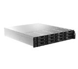 Asustor AS7212RDX, 2U 12-bay NAS, AMD Ryze 7 Pro 7745 Octa-Core 3.8GHz (up to 5.3GHz), 16GB ECC DDR5-4800 UDIMM (Max. 192GB),12 x SATA3 6Gb/s; 3.5"/2.5" HDD/SSD,1x M.2 NVMe slot (PCIe Gen5 x4), 2x GLAN 2x 10GLAN (10G/1G), Redundant 550W, Rail Kit, Black