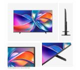 Hisense 43" E7Q, 4K Ultra HD 3840x2160, QLED, Quantum Dot, HDR 10+, HLG, Dolby Vision, Light Sensor, Smart TV, WiFi 5GHz, WiFi Direct, BT, Anyview Cast, 3xHDMI, 2xUSB, LAN, CI+, DVB-T2/C/S2, Black