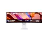 LG 49U950A-W, 49" 32:9 Curved UltraWide Dual QHD 5K 5120x1440 NANO IPS 1ms MBR, 144 Hz, 5ms, 400 cd/m2, 1000:1, HDR400, DCI-P3 98%,  USB Type-C, PD 90W, FreeSync, G-SYNC, PIP, 2 PBP, HDMI, DisplayPort, Speacer 2ch 10W, Tilt, Height, Swivel, Tiltan