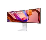 LG 49U950A-W, 49" 32:9 Curved UltraWide Dual QHD 5K 5120x1440 NANO IPS 1ms MBR, 144 Hz, 5ms, 400 cd/m2, 1000:1, HDR400, DCI-P3 98%,  USB Type-C, PD 90W, FreeSync, G-SYNC, PIP, 2 PBP, HDMI, DisplayPort, Speacer 2ch 10W, Tilt, Height, Swivel, Tiltan