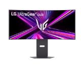 LG 34GX900A-B, 34", OLED UltraGear 21:9 Curved, IPS 0.03 ms, WQHD (3440x1440), 240Hz, HDR 10, 1500000:1, 250 cd/m2, DCI-P3 98.5%, VRR, Free-sync, G-Sync, USB-C, PD 65W, HDMI, DP, PBP, Speakers 7Wx2, LG Switch, Height, Swivel, Tilt, Black