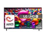 LG 55UA74003LB, 55" 4K UltraHD TV 4K (3840x2160), DVB-T2/C/S2, webOS 25 Smart, ThinQ AI, Alpha 7 AI Processor, WiFi, HDR10 pro, HLG, ALLM/HGiG, 4K Upscaling, AI Sound pro, Multiple View, HDMI eARC, LAN, USB, Bluetooth, Google Cast, 2 Pole Stand, Silver