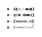Lenovo ThinkSystem SR650 V3 2.5" Chassis Front BP3 SAS/SATA Cable Kit