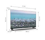 Thomson 32"HD Easy TV; 1366 x 768 (HD), DLED, 60 Hz, DVB-T/T2/C/S/S2,HDMI 3 (1.4), USB 2 (2.0), S/PDIF 1x coaxial, AV IN, Hotel mode, Side Feet, Black