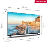 Thomson 40" FHD Google TV; 1920 x 1080 (FHD), DLED, 60 Hz, HDR10, Dolby Audio, Google Cast, DVB-T/T2/C/S/S2, Wi-Fi, Bluetooth, LAN, HDMI 3 (1.4), USB 2 (2.0), Hotel mode, Side Feet, Black