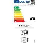 Thomson 43" UHD Google TV; 3840 x 2160 (4K UHD), 5000:1, DLED, 60 Hz, Dolby Audio, Google Cast, DVB-T/T2/C/S/S2, HDR10,  Wi-Fi, Bluetooth, LAN, HDMI 2 (2.0) + 2 (2.1), USB 2 (2.0) + 1 (3.0), AV IN, Hotel mode, Side Feet, White