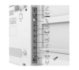 Thomson 43" UHD Google TV; 3840 x 2160 (4K UHD), 5000:1, DLED, 60 Hz, Dolby Audio, Google Cast, DVB-T/T2/C/S/S2, HDR10,  Wi-Fi, Bluetooth, LAN, HDMI 2 (2.0) + 2 (2.1), USB 2 (2.0) + 1 (3.0), AV IN, Hotel mode, Side Feet, White