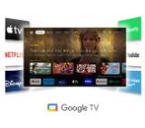 Thomson 43" UHD Google TV; 3840 x 2160 (4K UHD), 5000:1, DLED, 60 Hz, Dolby Audio, Google Cast, DVB-T/T2/C/S/S2, HDR10,  Wi-Fi, Bluetooth, LAN, HDMI 2 (2.0) + 2 (2.1), USB 2 (2.0) + 1 (3.0), AV IN, Hotel mode, Side Feet, White