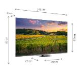 Thomson 65" QLED Google TV; 3840 x 2160 (4K UHD), 4000:1, QLED, 60 Hz, DVB-T/T2/C/S/S2, HDR10, Wi-Fi, Bluetooth, LAN, HDMI 2 (2.0) + 2 (2.1), USB 2 (2.0) + 1 (3.0),Central Swivel Stand, Dark gray