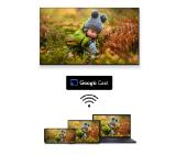 Thomson 65" QLED Google TV; 3840 x 2160 (4K UHD), 4000:1, QLED, 60 Hz, DVB-T/T2/C/S/S2, HDR10, Wi-Fi, Bluetooth, LAN, HDMI 2 (2.0) + 2 (2.1), USB 2 (2.0) + 1 (3.0),Central Swivel Stand, Dark gray