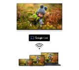 Thomson 55" QLED Google TV; 3840 x 2160 (4K UHD), 4000:1, QLED, 60 Hz, DVB-T/T2/C/S/S2, HDR10, Wi-Fi, Bluetooth, LAN, HDMI 2 (2.0) + 2 (2.1), USB 2 (2.0) + 1 (3.0),Central Swivel Stand, Dark gray
