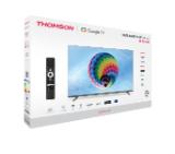 Thomson 55" QLED Google TV; 3840 x 2160 (4K UHD), QLED, 60 Hz, DVB-T/T2/C/S/S2, HDR10, Wi-Fi, Bluetooth, LAN, HDMI 2 (2.0) + 2 (2.1), USB 2 (2.0) + 1 (3.0), Side Feet, Dark gray