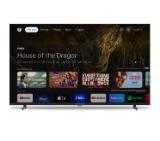 Thomson 43" UHD Google TV; 3840 x 2160 (4K UHD), 5000:1, DLED, 60 Hz, Dolby Audio, Google Cast, DVB-T/T2/C/S/S2, HDR10,  Wi-Fi, Bluetooth, LAN, HDMI 2 (2.0) + 2 (2.1), USB 2 (2.0) + 1 (3.0), AV IN, Side Feet, Black