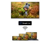 Thomson 43" UHD Google TV; 3840 x 2160 (4K UHD), 5000:1, DLED, 60 Hz, Dolby Audio, Google Cast, DVB-T/T2/C/S/S2, HDR10,  Wi-Fi, Bluetooth, LAN, HDMI 2 (2.0) + 2 (2.1), USB 2 (2.0) + 1 (3.0), AV IN, Side Feet, Black