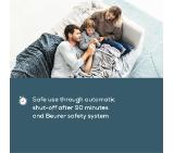 Beurer HK 43 Super Cosy heat pad with super soft surface;3 Illuminated temperature settings;Fast heating;Automatic switch off after 90 min;Cotton cover washable on 30°; BSS; 44(L)x33(W)