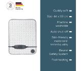 Beurer HK 43 Super Cosy heat pad with super soft surface;3 Illuminated temperature settings;Fast heating;Automatic switch off after 90 min;Cotton cover washable on 30°; BSS; 44(L)x33(W)
