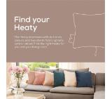 Beurer HK 77 Heaty smokey-taupe;lithium-ion battery; Soft velvet cushion cover machine-washable at 30°C; 3 temperature settings; Fast heating; BSS; 45(L)x45(W) cm