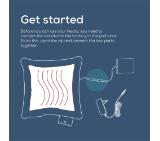 Beurer HK 77 Heaty obsidian-blue; lithium-ion battery; Soft velvet cushion cover machine-washable at 30°C; 3 temperature settings; Fast heating; BSS; 45(L)x45(W) cm