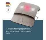 Beurer FM 28 Compact foot massager 2 in 1: Vibration massager and foot warmer; 3 programs; Operation via USB-C cable; up to size 43; auto switch-off after 20 min