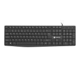Natec Keyboard Nautilus SLIM US Layout Black