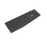Natec Keyboard Nautilus SLIM US Layout Black