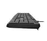 Natec Keyboard Nautilus SLIM US Layout Black