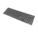 Natec Keyboard Discus 2 SLIM US Layout Black