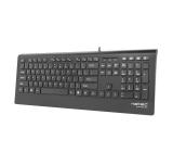 Natec Keyboard Barracuda SLIM US Layout Black