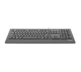 Natec Keyboard Barracuda SLIM US Layout Black