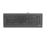 Natec Keyboard Barracuda SLIM US Layout Black