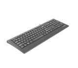 Natec Keyboard Barracuda SLIM US Layout Black