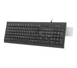 Natec Keyboard Moray US Layout With Id Card Reader Black