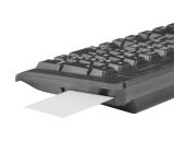 Natec Keyboard Moray US Layout With Id Card Reader Black
