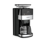 Krups KM832810 Grind & Brew, metalic grinder, 3 grinding settings, digital display, timer, 1.25L